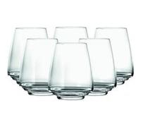 Zafferano Esperienze - Tumbler pour Eau et Vins Blancs - Set de Tumbler, en Verre de Cristal, cl 45 h 110mm d 89mm - Set 6 Pièces