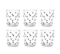 Zafferano Party Tumbler Verre Noir 45 Cl Set de 6 Pièces en Verre