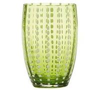 ZAFFERANO Perle 6 Verres Tumbler Vert Pomme Vert Clair G