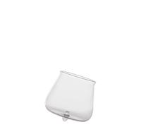 Zafferano Pirolo Lot de 6 Verres Tumbler Junior en Verre Borosilicate Blanc - Design Toupie Rotative pour Un Service de Table Moderne et Élégant