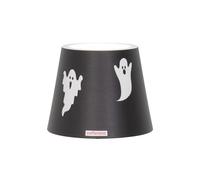 Zafferano, Poldina Cover Edition Spéciale Halloween, Coque en Métal pour Lampe de Table, Compatible avec les Lampes Poldina, Crée en Italie, Ø11.4 x 8.9 cm, Couleur Noir - Motif Fantômes