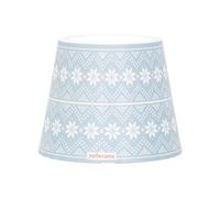 Zafferano, Poldina Cover Edition Spéciale Noël, Coque en Métal pour Lampe de Table, Compatible avec les Lampes Poldina, Crée en Italie, Ø11.4 x 8.9 cm, Couleur Azure - Flocons de neige