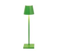 Zafferano Lampe de table Poldina Micro LD0490V3, LED rechargeable sans fil, tactile, Vert