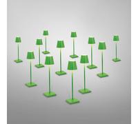zafferano Poldina Pack de 12 lampes de table LED sans fil avec base de chargement, LD0490RP+LD0490V3#12,