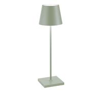 Zafferano Poldina Pro Lampe de Table 38cm LED Rechargeable sans Fil Sauge