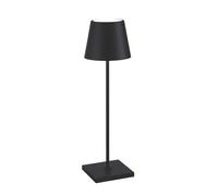 Zafferano Lampe de table sans fil Poldina Pro LED Rechargeable Tactile 2200-3000K Noir