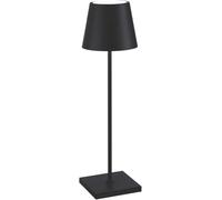 Zafferano Lampe de table sans fil Poldina Pro LED Rechargeable Tactile 2200-3000K Noir