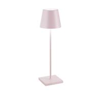 Zafferano Lampe de table Poldina LD0340P3 - Sans fil LED tactile dimmable 2200-3000K Rose 38 cm