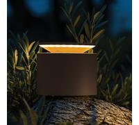 Zafferano, Lampe Push-Up, Lampe de Table Rechargeable et Sans Fil avec Contrôle Tactile, Utilisable également comme Lampe d'Extérieur, Dimmer 2200-3000 K, Hauteur 80-100 cm, Couleur Corten