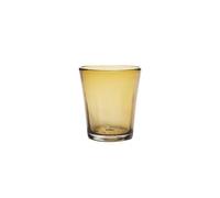 Zafferano Set 6 Verres Bei Tumbler Ambre en Verre coloré soufflé à la Bouche, Fabrication Artisanale à la Main, idéal pour Un Usage Quotidien