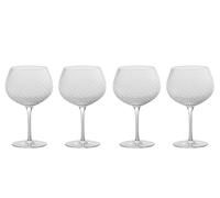 Zafferano Veneziano Set di 4 Verres Mixology Balloon 52 cl in Verre Sonore Supérieur Soufflé à la Bouche, Transparent pour Cocktail Gin Tonic Design Premium