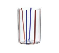 Zafferano Verre Tirache en Verre Borosilicate Bicolore Bleu Améthyste Boîte De 6 Pièces