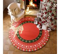 ZAHHYG Tapis Salon Rond 160cm Cœur Blanc Peluche Courte antidérapante