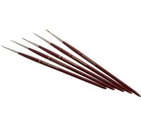 ZAHN Pinsel E107-03 Fonte rouge 5 pièces
