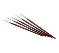 ZAHN Pinsel E107-03 Fonte rouge 5 pièces