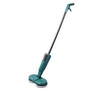 ZAICOLER Balai Électrique sans Fil avec Pulvérisateur d'Eau Manche Rétractable Réglable et Design Rotatif Silencieux Récurer de Sol Rechargeable pour Sols en Bois, Carrelage, Marbre (GREEN)