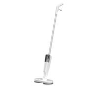 ZAICOLER Balai Électrique sans Fil avec Pulvérisateur d'Eau Manche Rétractable Réglable et Design Rotatif Silencieux Récurer de Sol Rechargeable pour Sols en Bois, Carrelage, Marbre (WHITE)