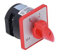 ZAICOLER Commutateur de Commutation 1 Pôle 2 Positions, Dispositif de Contrôle de Puissance Rotatif Durable pour le Démarrage du Moteur AC 380V 20A