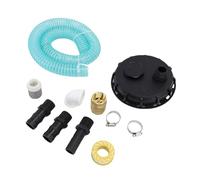 ZAICOLER Couvercle IBC Standard DN150, Couvercle de Récipient IBC en PP, Raccord d'aspiration de Tuyau de 25 Mm avec Joint Anti-Fuite pour l'irrigation Agricole et Le Transport de Stockage de