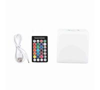 ZAICOLER Cube Lumineux LED Multicolore avec Télécommande, Lampe de Nuit Rechargeable, pour Chambre D'enfants, Décoration de Fête, 10cm 15cm (10 cm)