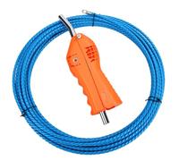 ZAICOLER Outil de Filetage de Fil D'électricien, Corde D'acier de 49,2 | Extracteur de Câble, Coque ABS, Tube de Guidage en Acier, Roue en Caoutchouc, Contrôle de Pression, Conduit, Tige M5,