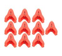 ZAICOLER Pinces Légères en Laiton plaqué or, Connecteurs de Test Positif et Négatif pour Projets électriques, Ouverture de 25mm, 10 Pièces (rouge)