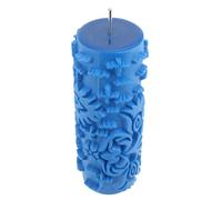 ZAICOLER Rouleau de Texture Décoratif avec Conception Unique en Spirale pour Création Facile de Motifs sur Murs et Tissus Caoutchouc Bleu 1 Unité (caoutchouc 3)