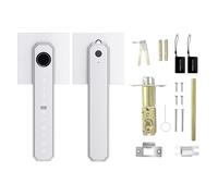 ZAICOLER Serrure de Porte Biométrique Intelligente pour Porte d'entrée d'appartement |Contrôle par Application 'empreintes Digitales 5 en 1, Déverrouillage 0,3 S, Alliage de Zinc Anti-perçage,