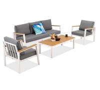 Zakintos Coffee 5 aluminium set white Garden Point