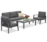 Zakintos Coffee 5 anthracite Garden Point technorattan set