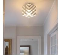 Zaku Plafonnier Industrielle Cage Lustre Suspension en Métal Fer Luminaire pour Chambre Cuisine Couloir Blanc