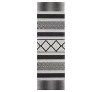 Zala Living Cook & Clean - Tapis de Sol antidérapant - Tissu Plat - à Poils Courts - Lavable - pour Couloir, Cuisine, Salon - Noir, 45 x 140 cm