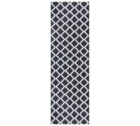 Zala Living Home Paillasson pour intérieur et extérieur - 50 x 150 cm - Design Moderne - Lavable et résistant aux intempéries - Antidérapant - pour l'entrée et l'extérieur - Élégance - Noir crème