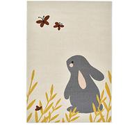 Zala Living Tapis de Jeu pour Enfant Bunny Lottie (120 x 170 cm, Ultra Doux, Compatible avec Chauffage au Sol, certifié Öko-Tex Standard 100) Crème