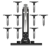 Zalava 10 Pcs Attache Souple à Clipper pour Volet Roulant en Acier et Nylon | 155mm Ressort de Suspension Universel pour Fixation Tablier Volet Roulant Électrique/Manuel/Solaire,Compatible avec Somfy