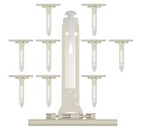 Zalava 10 Pcs Attache Souple à Clipper pour Volet Roulant en Acier et Nylon | 155mm Ressort de Suspension Universel pour Fixation Tablier Volet Roulant Électrique/Manuel/Solaire,Compatible avec Somfy