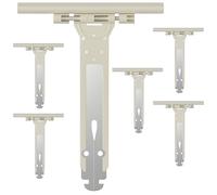 Zalava 6 Pcs Attache Souple à Clipper pour Volet Roulant en Acier et Nylon | 155mm Ressort de Suspension Universel pour Fixation Tablier Volet Roulant Électrique/Manuel/Solaire,Compatible avec Somfy
