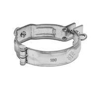 ZAMBELLI Collier de tuyau avec manchon fileté, M10 80mm Argent