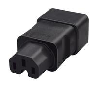 Zambuph Adaptateur IEC320 C20 vers C15, 10 A et 16 A, Transmission d'alimentation Stable, connecteur mâle IEC 320 C20, Faible résistance, pour Bonne conductivité.