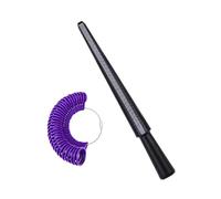 Zambuph Anneau en plastique Sizer Stick Portable US Size Professional Jauge de mesure Intérieur Extérieur Bijoux Making Tool Accessoires, Type 15