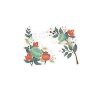 Zambuph Autocollant mural PVC fleur toilette couverture décalcomanie cuisine salle de bain armoire porte papier peint fenêtre miroir affiche ménage, Tapez 3