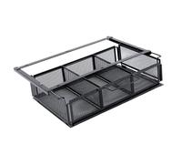 Zambuph Étagère de Rangement métallique sous Table, Grande capacité, tiroir Coulissant sous Bureau, Panier Coulissant pour l'organisation de la Cuisine, Panier Suspendu, conteneur Invisible