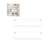 Zambuph Étagères en acrylique durable, porte-brochures,40*5*15cm | noir et blanc, rangement élégant pour magazines