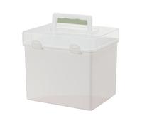 Zambuph Grande boîte en Fer Blanc avec Couvercle pour Les marqueurs, Organiseur de Papeterie, Peinture métallisée, ABS, Grande boîte en Fer Blanc avec Couvercle pour stylos,