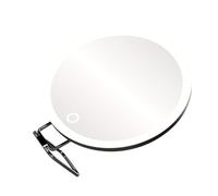 Zambuph Miroir grossissant de maquillage avec grossissement x30 pour un maquillage détaillé. Miroir grossissant avec lumières. LED en verre, Noir-5X, 6 pouces