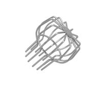 Zambuph Nettoyeur de gouttière à tête Ronde avec Filtre de Argent 3 Pouces