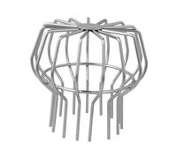 Zambuph Nettoyeur de gouttière à tête Ronde avec Filtre de Argent 4 Pouces