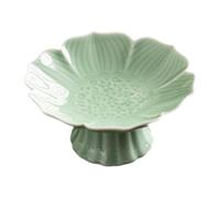 Zambuph Porte-fruits artistique en forme de, élégant bol à dessert, en porcelaine lisse, pour la cuisine la maison, vert, 12.7 x 5.8 cm