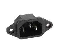 Zambuph Prise de Courant 250 V 15 A, fiche mâle 3 Broches, pour installations électriques domestiques Haute Tension (TV). Adaptateur de Remplacement pour Montage sur Panneau.
