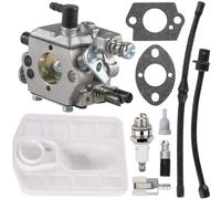 ZAMDOE Carburateur Compatible avec tronçonneuse Chinoise 4500 5200 5800 45 CC 52 CC 58 CC T4500 T5200 pour VIRON tronçonneuse VR4500 VR5200 MT-9999 avec Filtre à air et Bougie d'allumage
